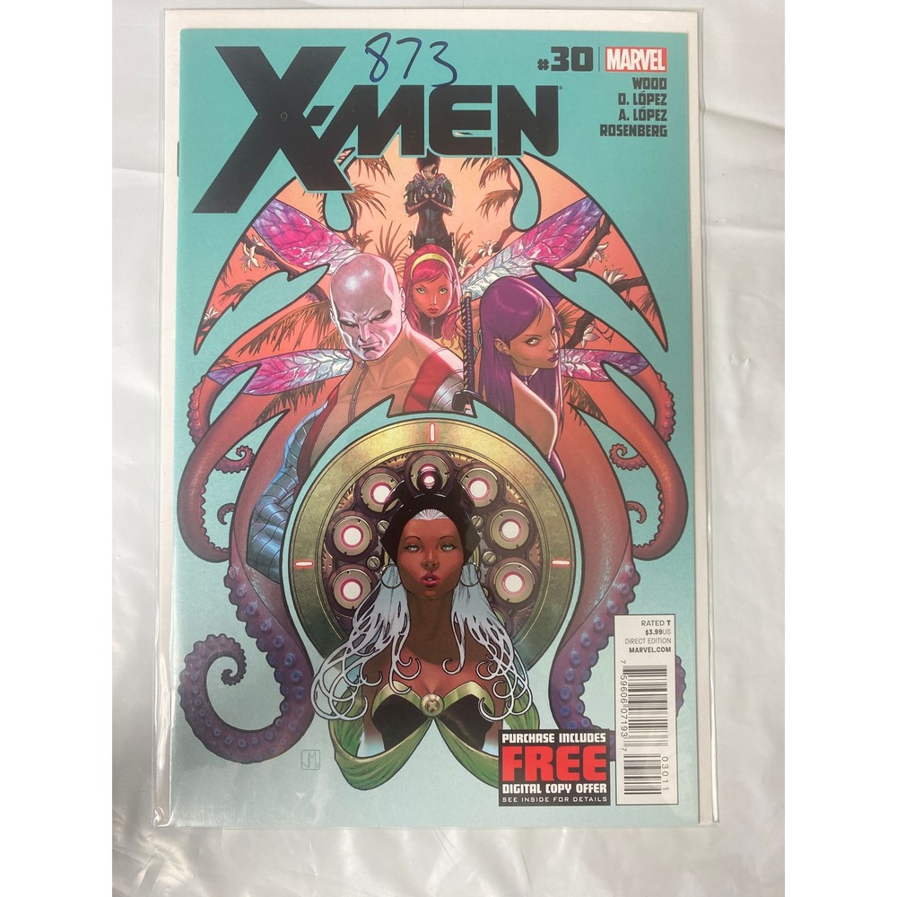 Marvel X-Men #30 Brian Wood David Lopez Storm Psylocke Modern‎ Age 2012 Comic